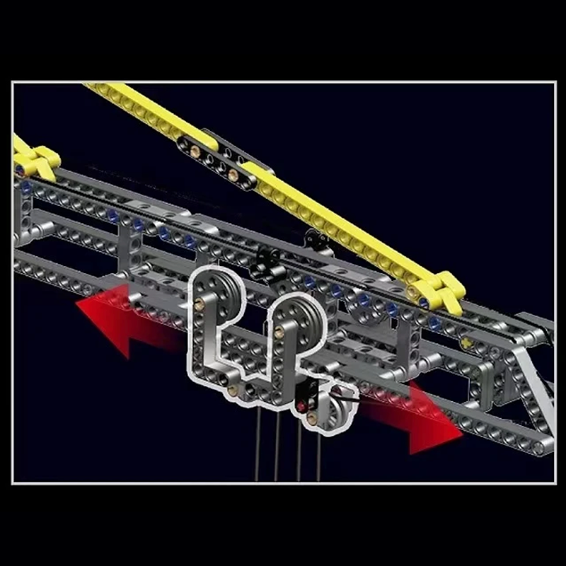 Brick MOC Tower Crane Remote Control | 1796pcs - Brick Car Merchant