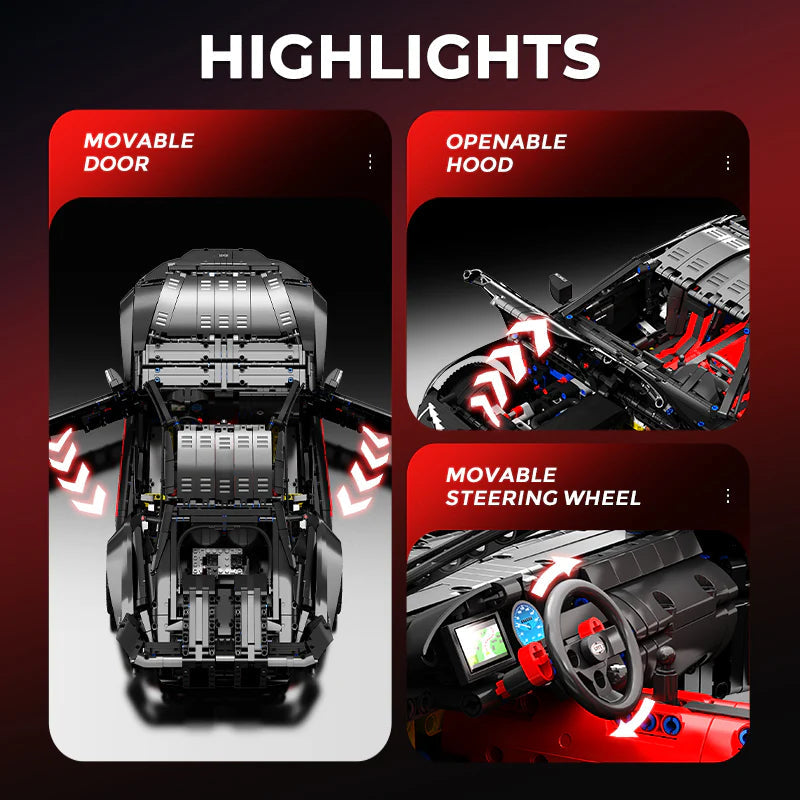 LEGO MOC Toyota Supra A80 | Remote Control, Electric Air Suspension, Opening Features, Rear Accelerator Blade Linkage, 4399 pcs - Brick Car Merchant LEGO MOC Toyota Supra A80 | Remote Control, Electric Air Suspension, Opening Features, Rear Accelerator Blade Linkage, 4399 pcs - Brick Car Merchant