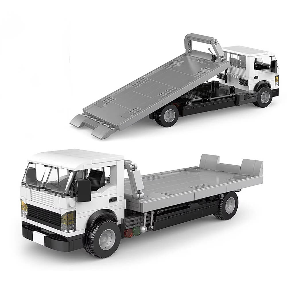 Brick MOC Transport Trailer | 481pcs - Brick Car Merchant