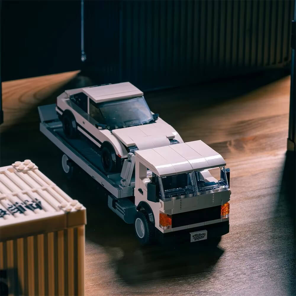 Brick MOC Transport Trailer | 481pcs - Brick Car Merchant