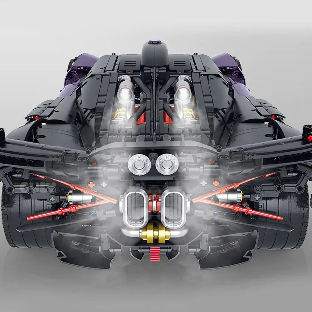 Brick MOC Turbocharged W16 Track Hypercar | 3332pcs - Brick Car Merchant