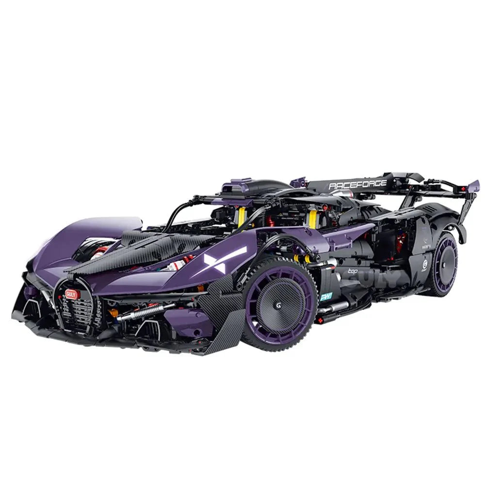 Brick MOC Turbocharged W16 Track Hypercar | 3332pcs - Brick Car Merchant