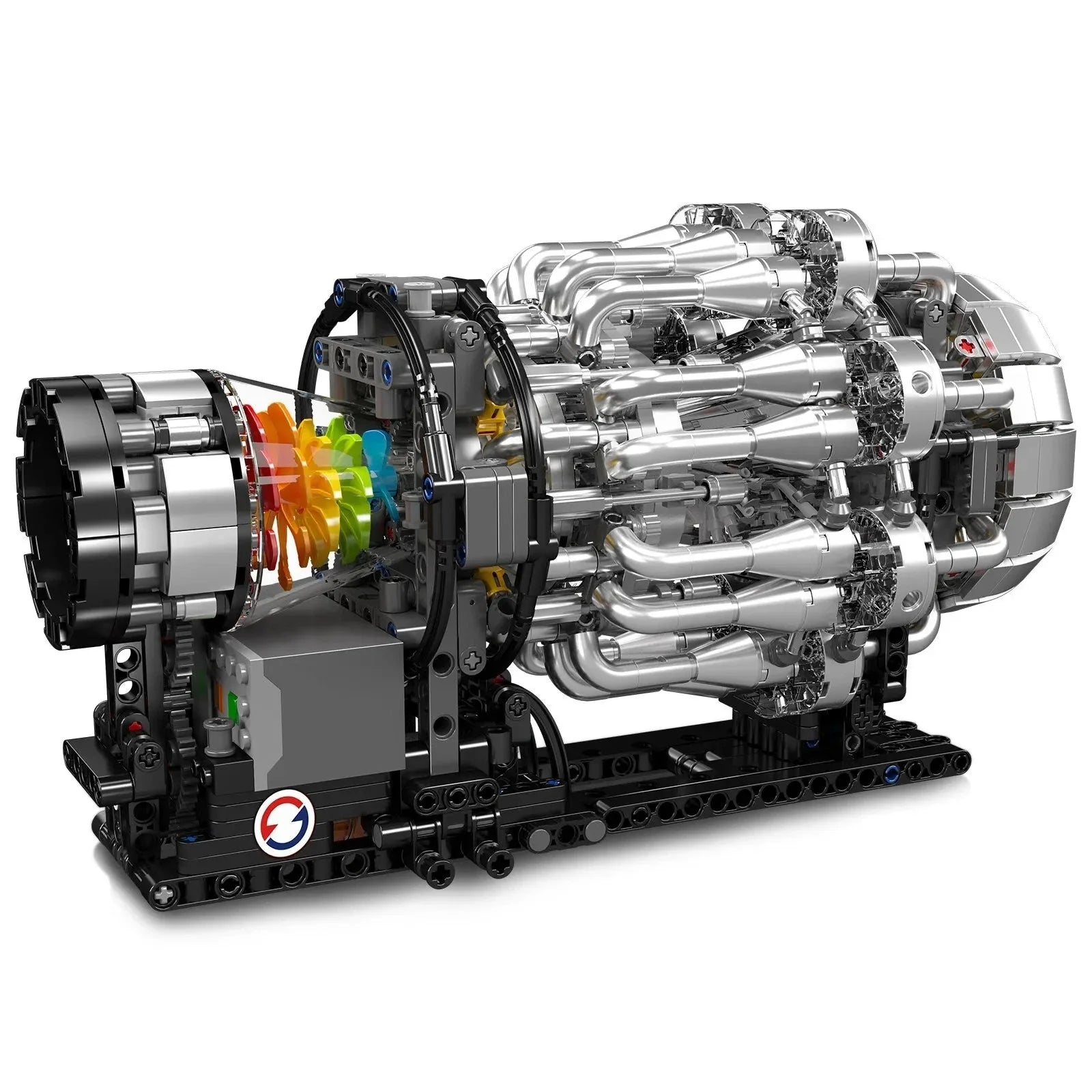 Brick MOC Turbojet Engine Model Kit | 1214pcs - Brick Car Merchant
