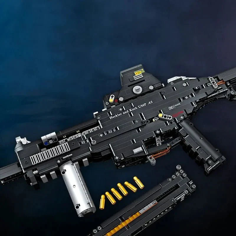 Brick MOC UMP45 SMG Gun | 1609 pcs - Brick Car Merchant