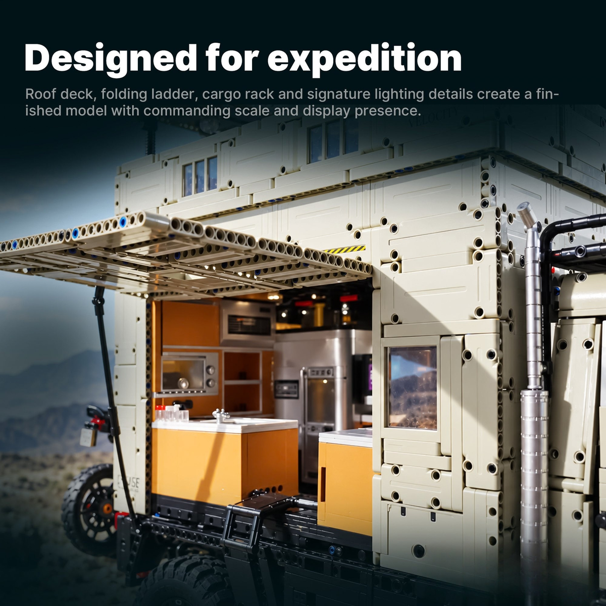 Brick MOC The Ultimate 6x6 Expedition Camper - Brick Car Merchant