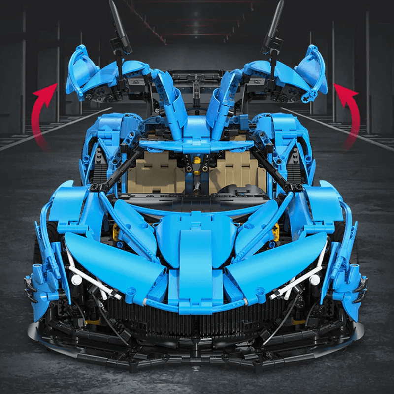 Brick MOC V12 Intensa Track-Only Hypercar | 3864pcs - Brick Car Merchant