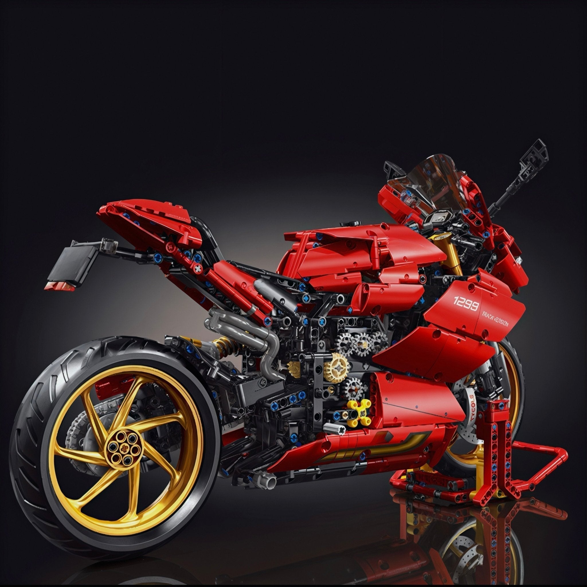 Brick MOC V4 Racing Superbike | 1808pcs - Brick Car Merchant
