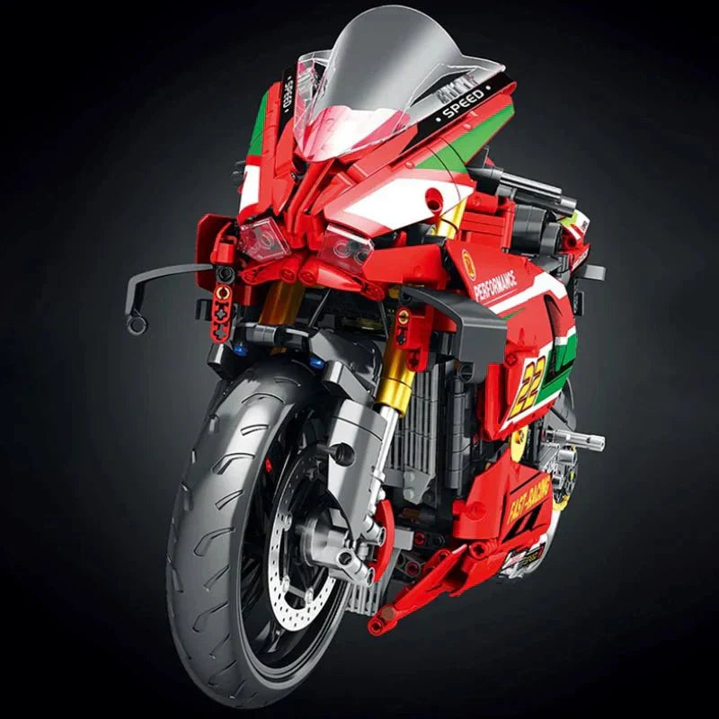 Brick MOC V4 Racing Superbike | 1966pcs - Brick Car Merchant