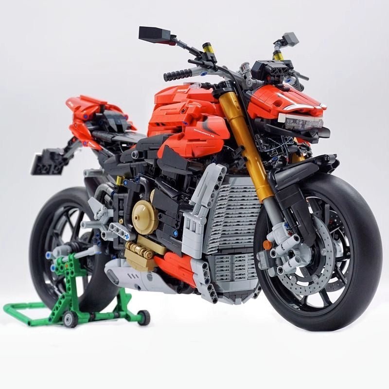 Brick MOC V4 Streetfighter Superbike | 2221pcs - Brick Car Merchant
