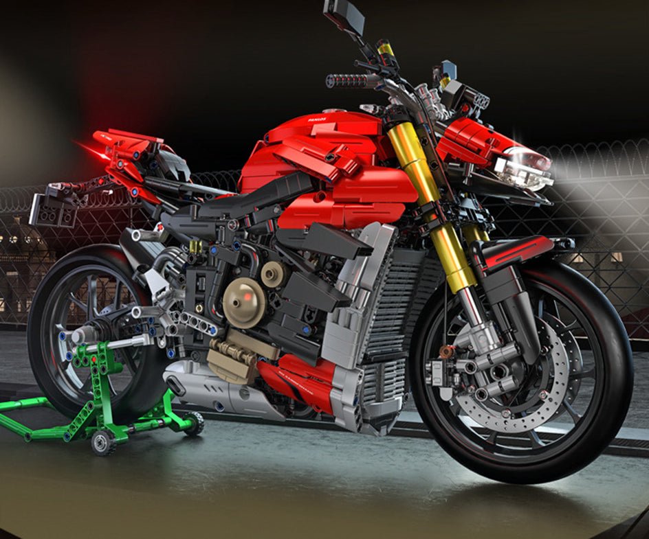 Brick MOC V4 Streetfighter Superbike | 2221pcs - Brick Car Merchant