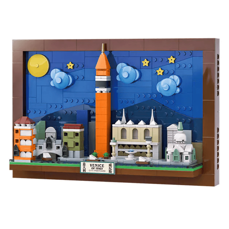 Brick MOC Venice Skyline | 579pcs - Brick Car Merchant
