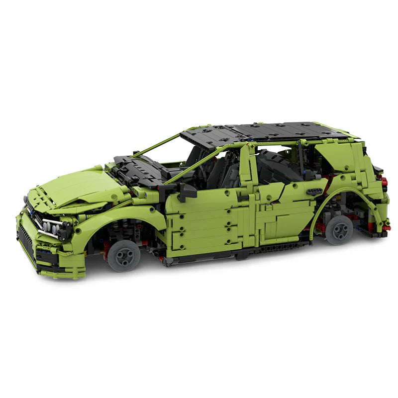 Brick MOC Volkswagen Golf R | Opening Features, Detailed Interior, Realistic Model, 3696 pcs - Brick Car Merchant