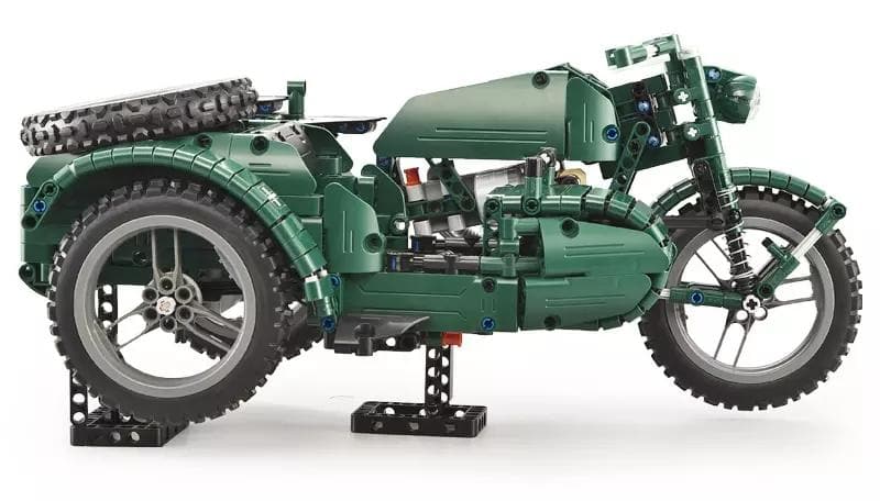 Brick MOC WWII Military Motorcycle | 629pcs - Brick Car Merchant