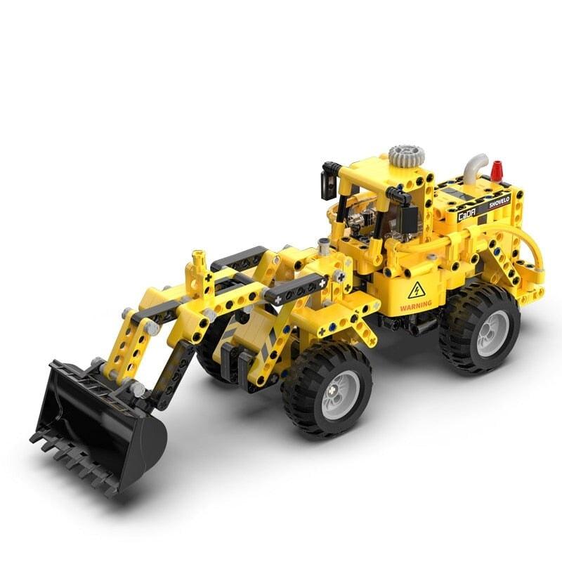 Brick MOC Wheel Loader Bulldozer Combo | 693pcs - Brick Car Merchant
