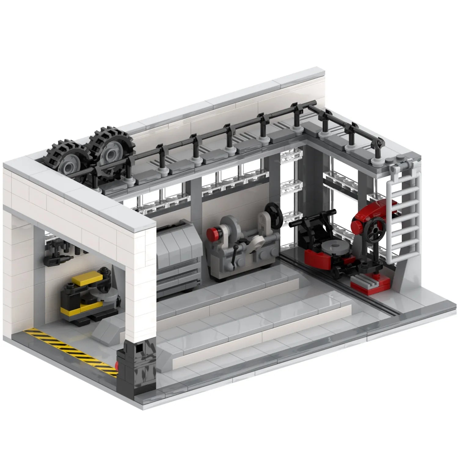 Brick MOC Workshop Display - Brick Car Merchant