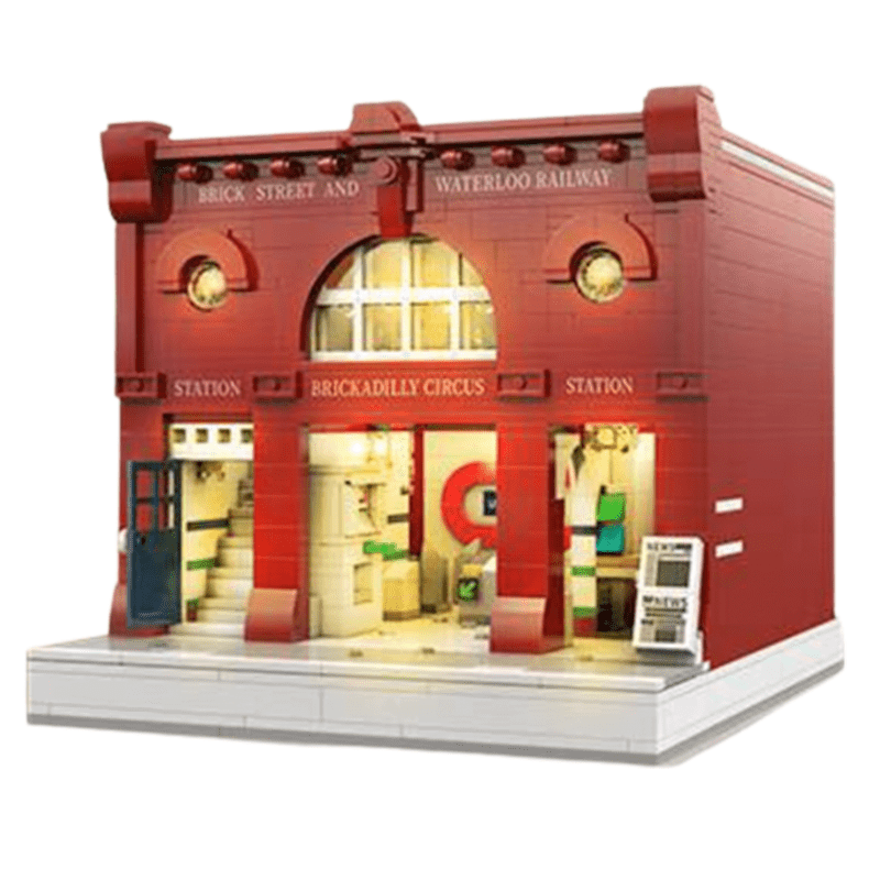 Brick MOC Brickadilly Circus London Station | 1835pcs - Brick Car Merchant