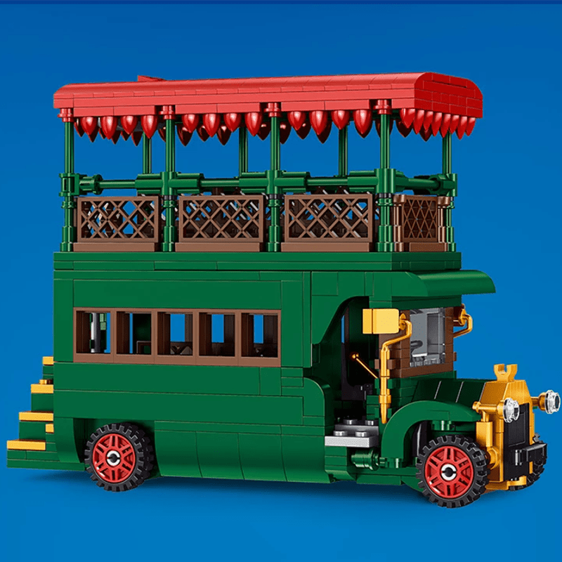 Brick MOC British Post Office with Bus | 2178pcs - Brick Car Merchant