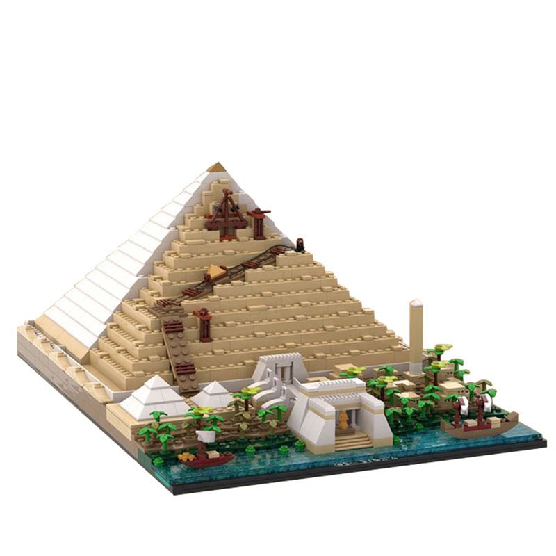 Brick MOC Building Of The Great Pyramid | 1467pcs - Brick Car Merchant