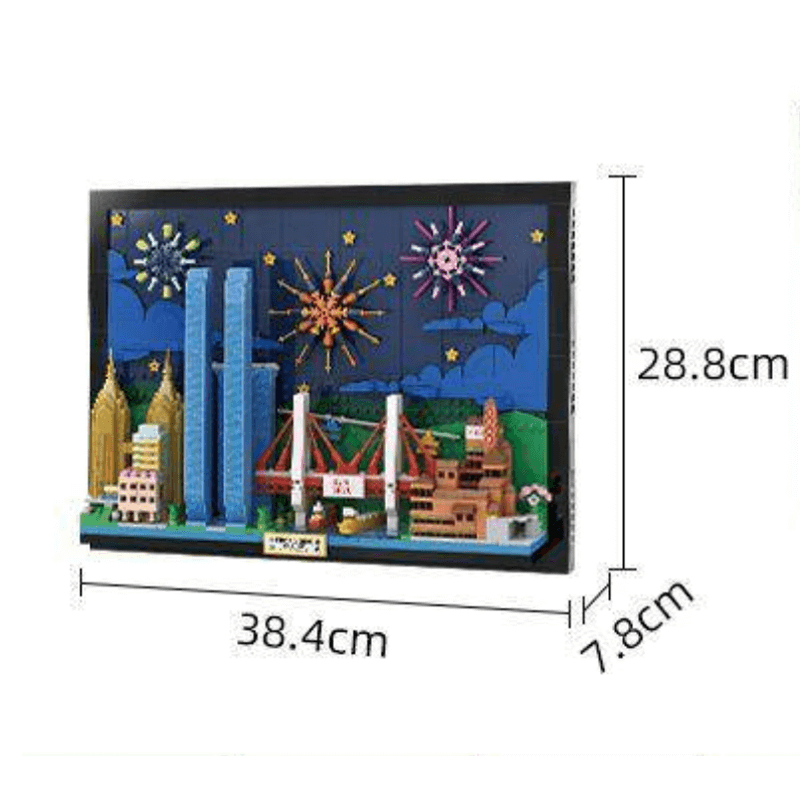 Brick MOC Chongqing Skyline | 1098pcs - Brick Car Merchant