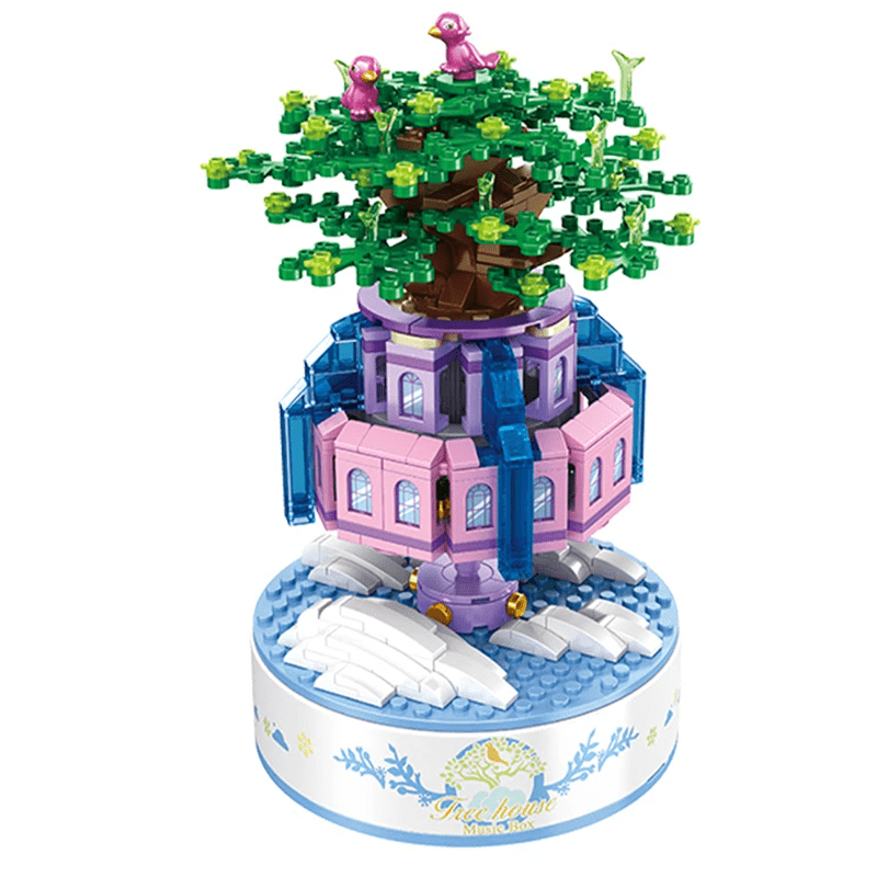 Brick MOC City in the Sky Music Box | 457pcs - Brick Car Merchant