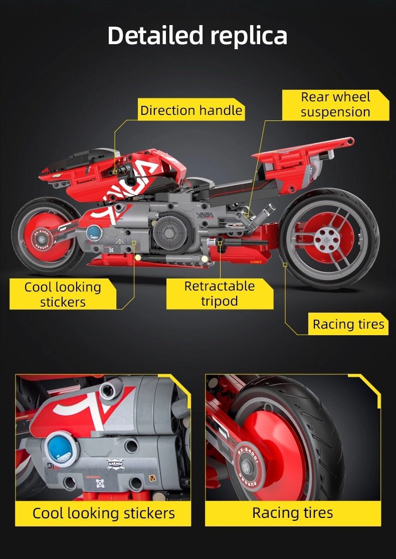 LEGO MOC Cyberpunk CT-3X Street Machine | 451pcs - Brick Car Merchant