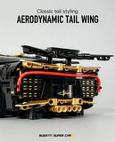 LEGO MOC Black Bugatti Chiron Mini | Remote Control, LED Lights, Opening Features, Simulated Cockpit, 1154pcs - Brick Car Merchant LEGO MOC Black Bugatti Chiron Mini | Remote Control, LED Lights, Opening Features, Simulated Cockpit, 1154pcs - Brick Car Merchant