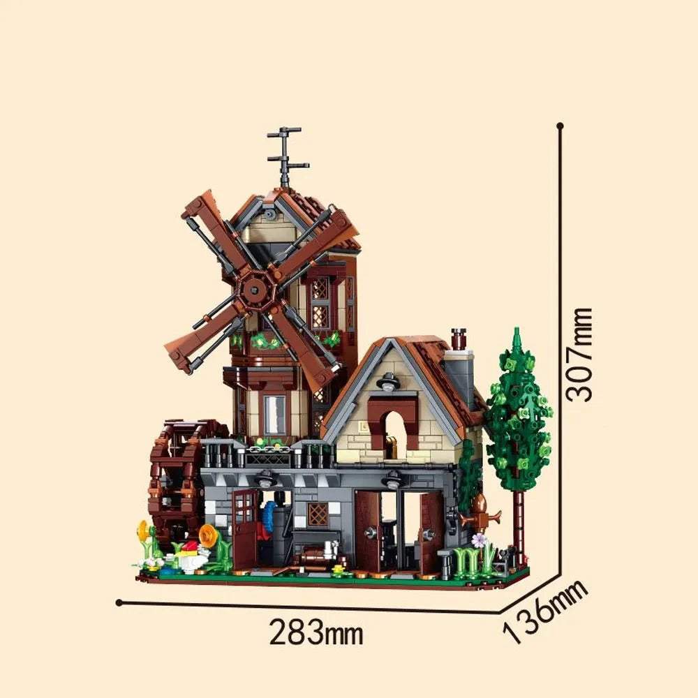 Brick MOC Farm House Modular Buildings | 1580pcs - Brick Car Merchant