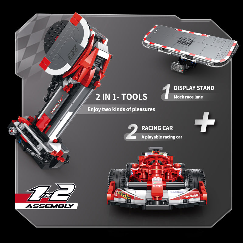 Brick MOC Ferrari F1 Redline 4 Edition | 402 pieces - Brick Car Merchant
