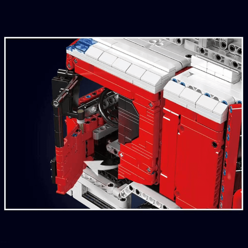 LEGO MOC Fire Rescue Ladder Truck | 4885pcs - Brick Car Merchant