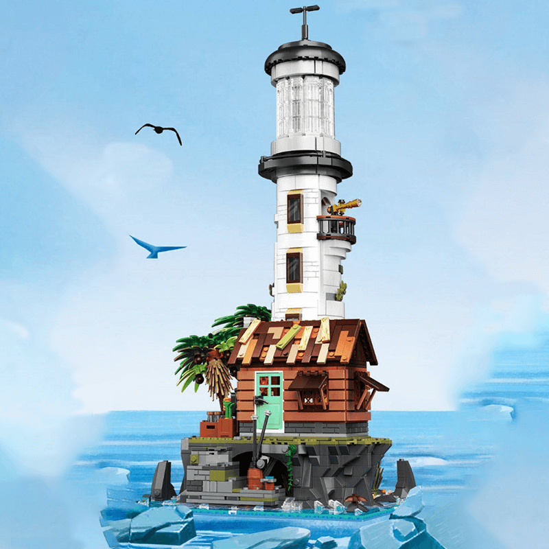 Brick MOC Fishing Village Lighthouse | 2339pcs - Brick Car Merchant