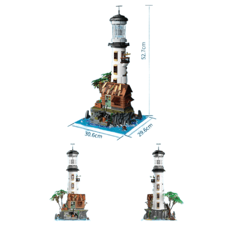 Brick MOC Fishing Village Lighthouse | 2339pcs - Brick Car Merchant