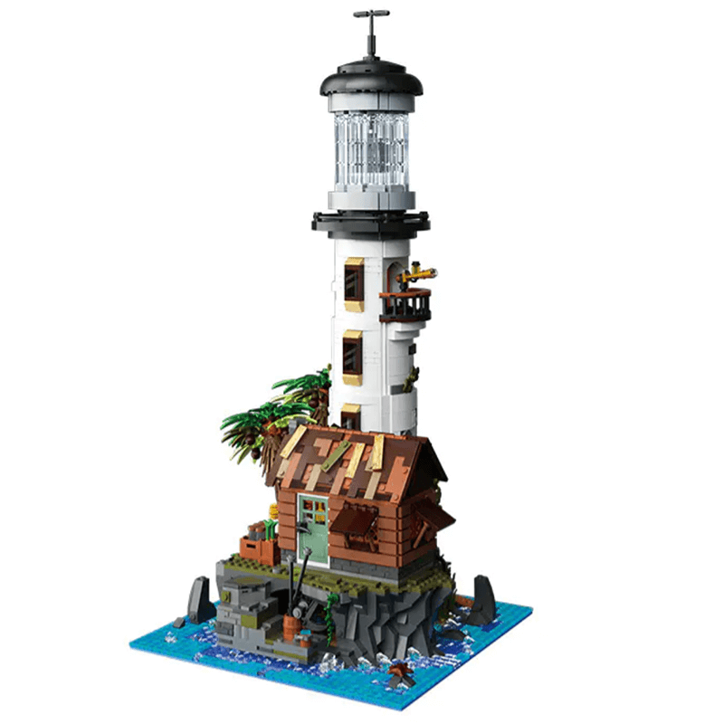 Brick MOC Fishing Village Lighthouse | 2339pcs - Brick Car Merchant