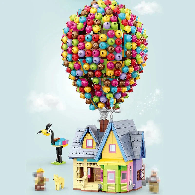 Brick MOC Flying Balloons House | 2008pcs - Brick Car Merchant