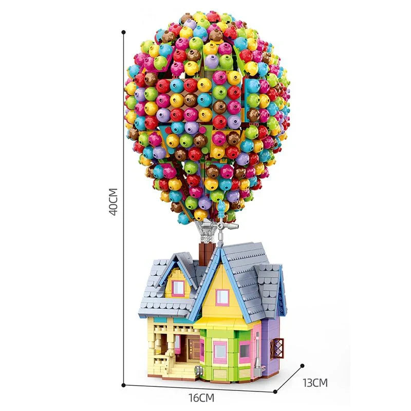Brick MOC Flying Balloons House | 2008pcs - Brick Car Merchant