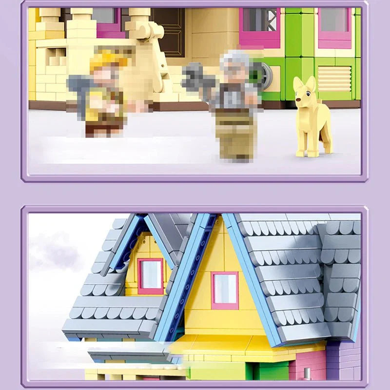 Brick MOC Flying Balloons House | 2008pcs - Brick Car Merchant