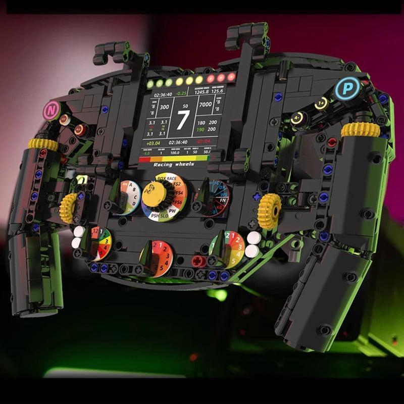 LEGO MOC 1:1 Formula Racing Steering Wheel | 849pcs - Brick Car Merchant