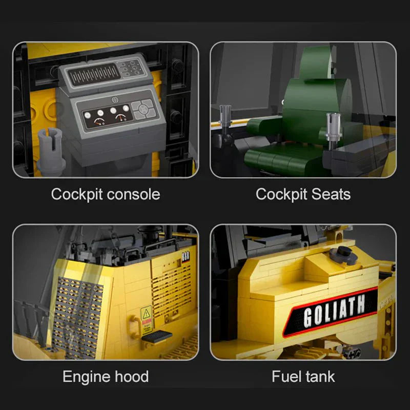 LEGO MOC Goliath Heavy Bulldozer | 2826pcs - Brick Car Merchant