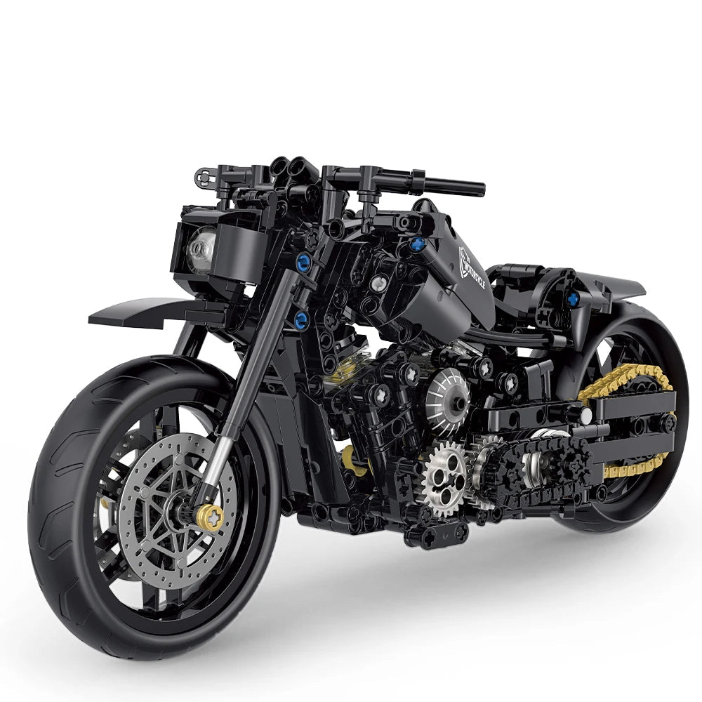 LEGO MOC Classic V-Twin Cruiser | 586pcs - Brick Car Merchant