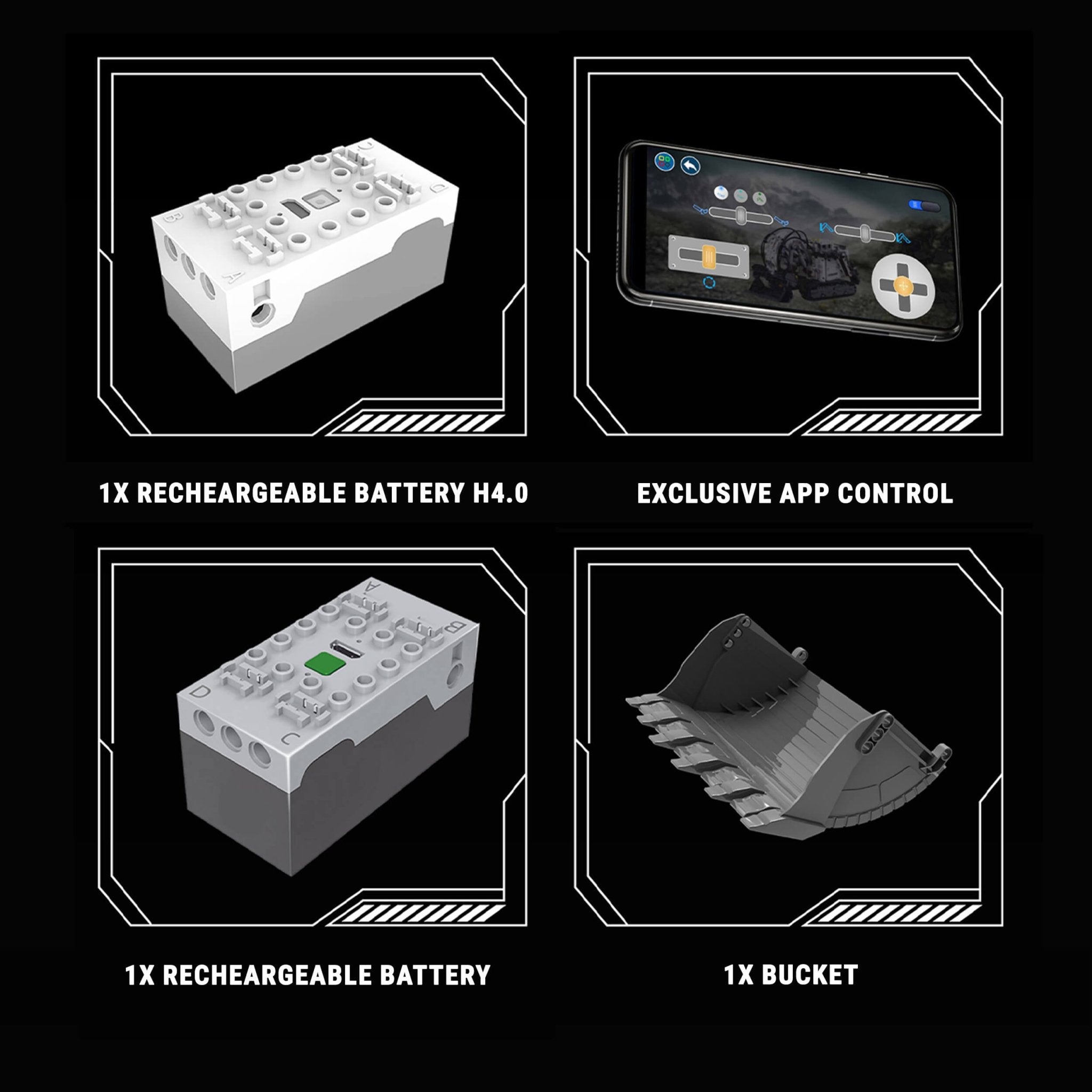 LEGO MOC Heavy-Duty RC Excavator | 4766pcs - Brick Car Merchant