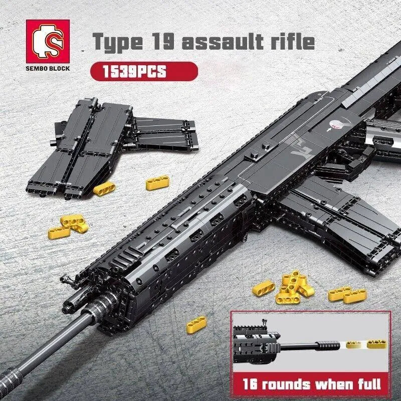 Brick MOC Heavy Duty SMG Combat | 1539pcs - Brick Car Merchant