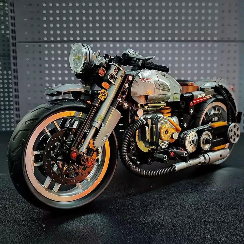 LEGO MOC Vintage Sidecar | 808pcs - Brick Car Merchant