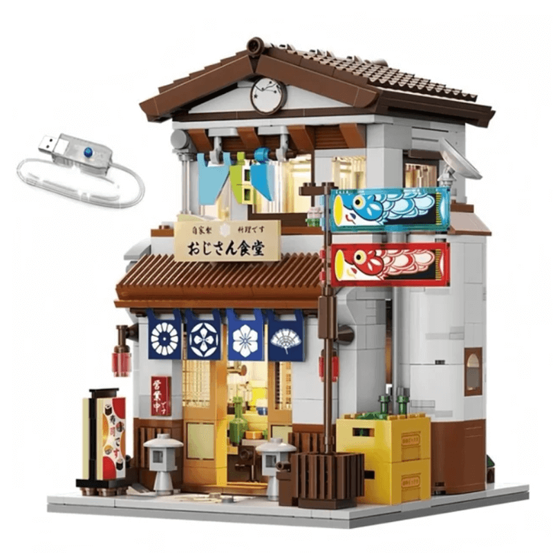 Brick MOC Japanese Canteen | 860pcs - Brick Car Merchant