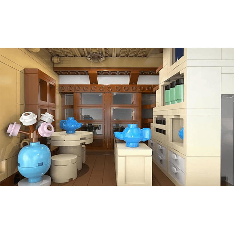 Brick MOC Japanese Tea House | 1200pcs - Brick Car Merchant