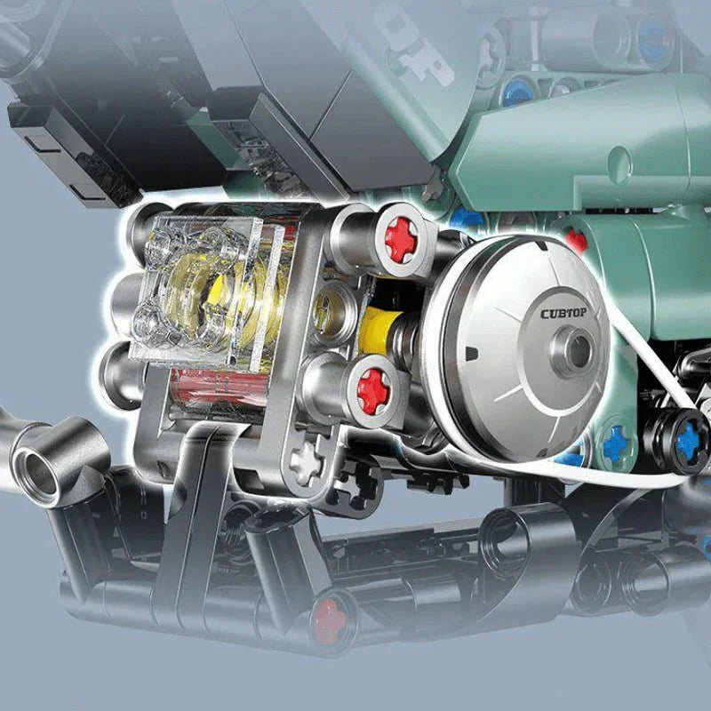 LEGO MOC JDM 125cc Custom Street Bike | 627pcs - Brick Car Merchant