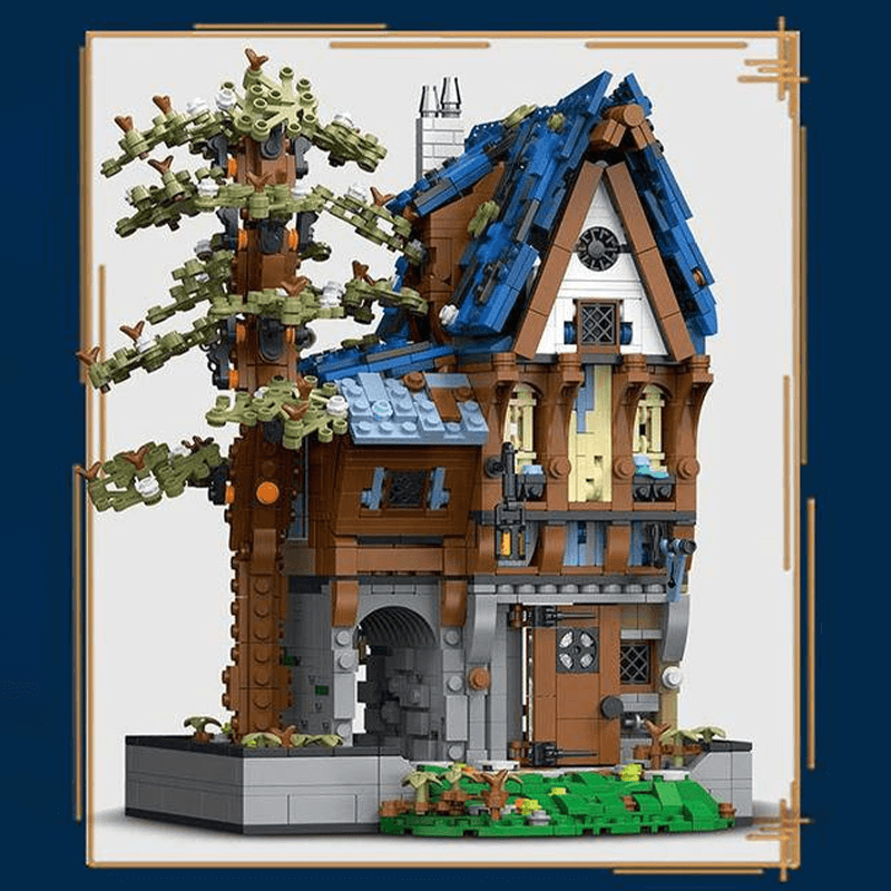 Brick MOC Medieval Apothecary | 2094pcs - Brick Car Merchant