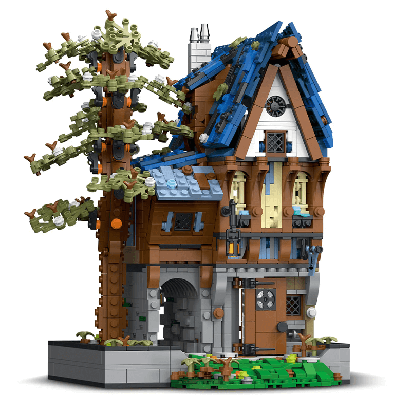 Brick MOC Medieval Apothecary | 2094pcs - Brick Car Merchant