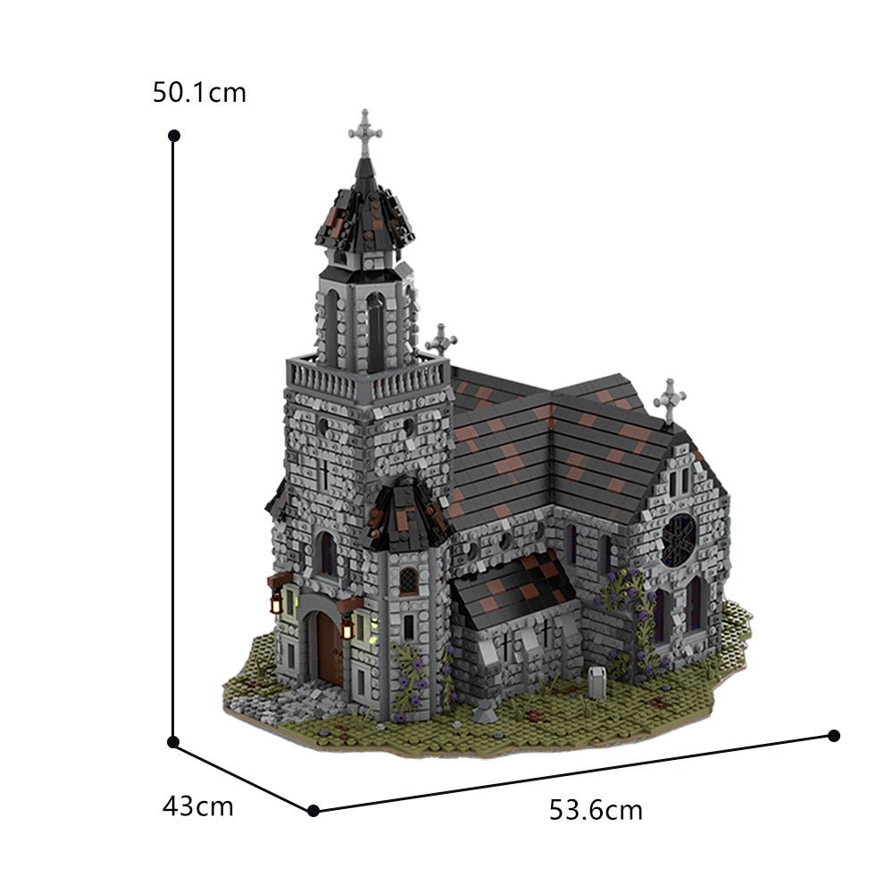 Brick MOC Medieval Cathedral | 6675pcs - Brick Car Merchant