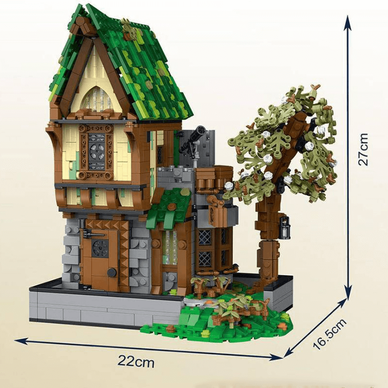 Brick MOC Medieval Tavern | 1871pcs - Brick Car Merchant