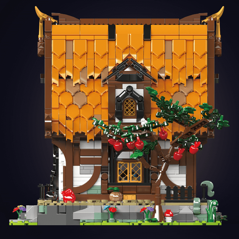 Brick MOC Medieval Wooden Cabin | 2191pcs - Brick Car Merchant