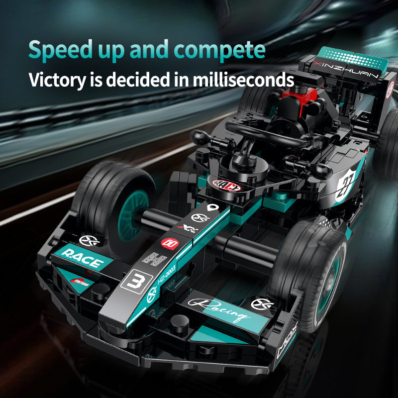 Brick MOC Mercedes F1 Podium 3 Edition | 406 pieces - Brick Car Merchant